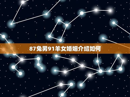 87兔男91羊女婚姻介绍如何(星座配对分析)