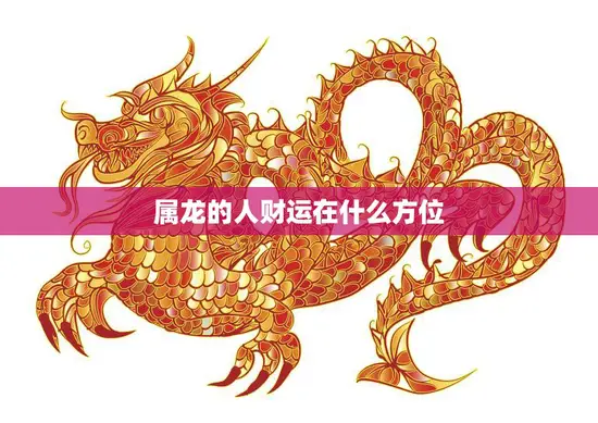 属龙的人财运在什么方位(揭秘属龙人的财富宝)
