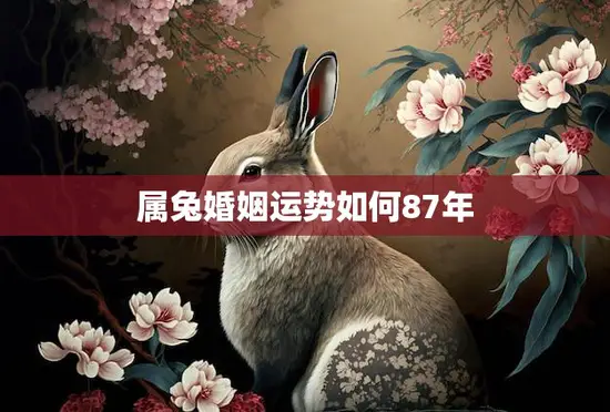 属兔婚姻运势如何87年(幸福婚姻可期)
