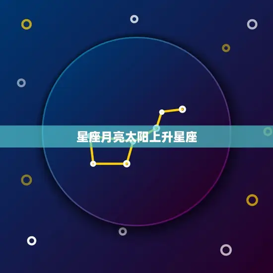 星座月亮太阳上升星座(如何影响你的性格和命运)