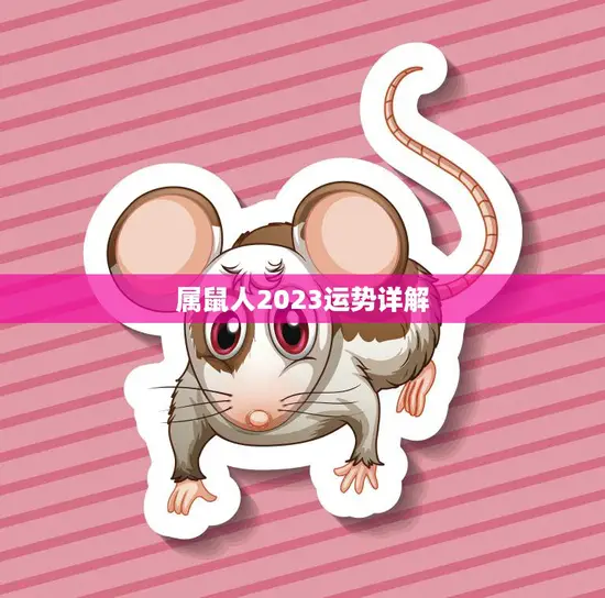 属鼠人2023运势详解(未来三年属鼠人财运亨通事业顺利)