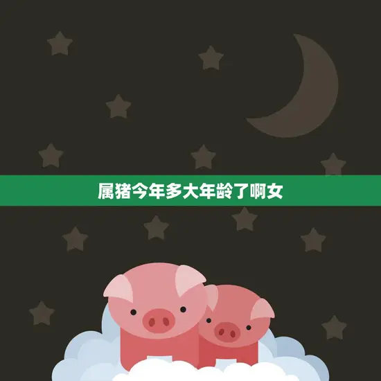 属猪今年多大年龄了啊女(如何算出你的属相年龄)