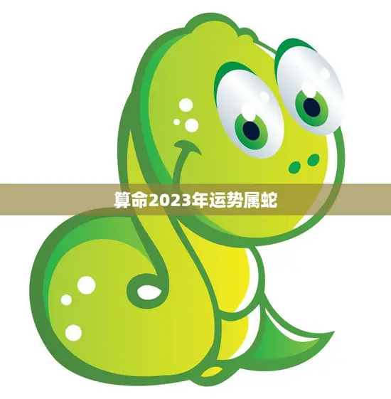算命2023年运势属蛇(未来三年的财运如何)