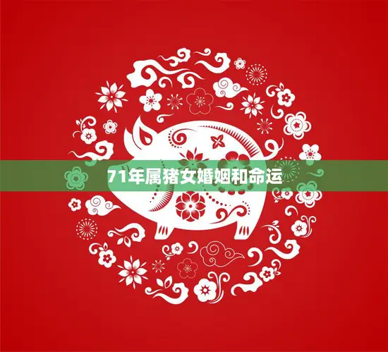 71年属猪女婚姻和命运(如何把握幸福)