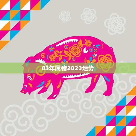 83年属猪2023运势(猪年大吉财运亨通)