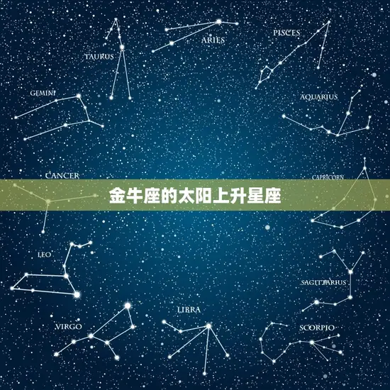 金牛座的太阳上升星座(介绍你的性格特点)