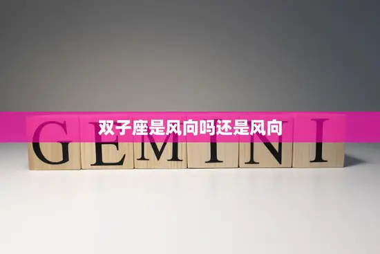 双子座是风向吗还是风向(解析双子座的性格特点)