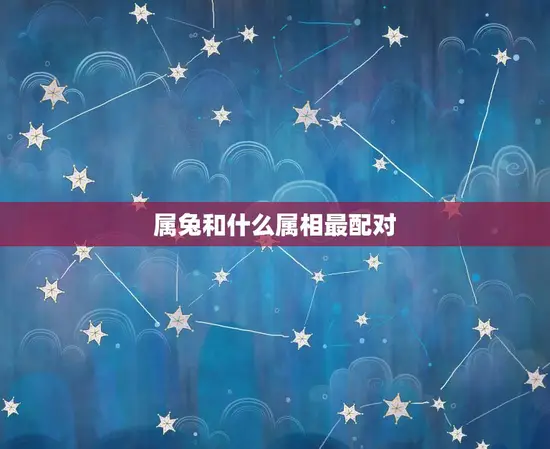 属兔和什么属相最配对(配对星座大介绍)