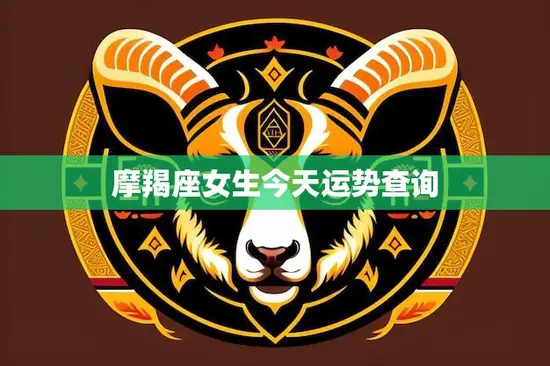 摩羯座女生今天运势查询(看看今天的星象如何)