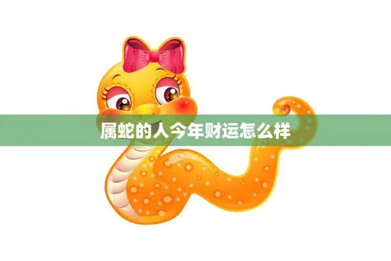 属蛇的人今年财运怎么样(2023年财运展望)