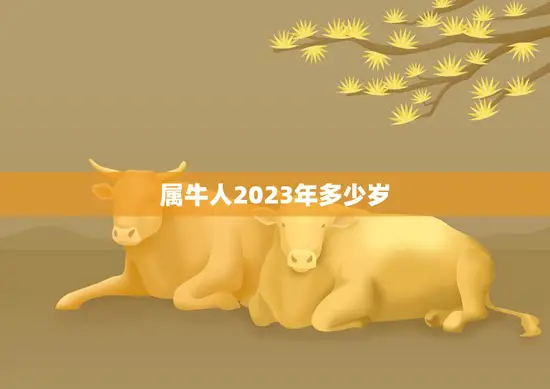 属牛人2023年多少岁(探究牛年出生的你2023年会迎来几岁生日)