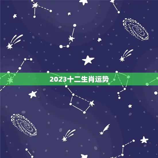 2023十二生肖运势(大展宏图财运亨通)