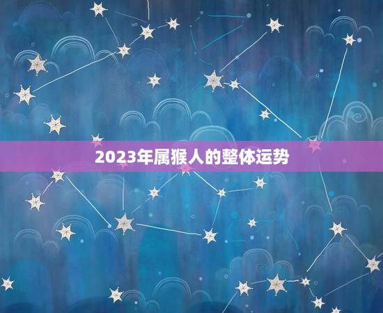 生肖猴2023年运程(好运连连财源滚滚)
