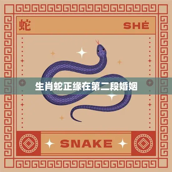 生肖蛇正缘在第二段婚姻(如何找到真爱)