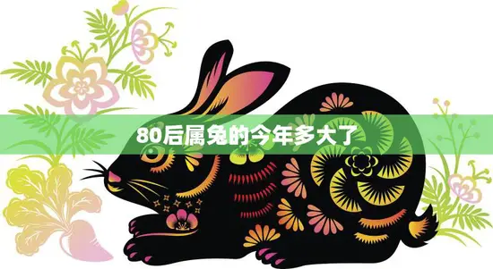 80后属兔的今年多大了(如何算)