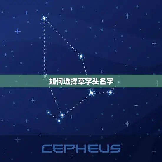 草字头最吉利的名字男(如何选择名字)