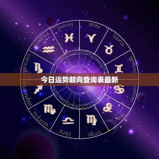 今日运势朝向查询表最新(你的运势如何)