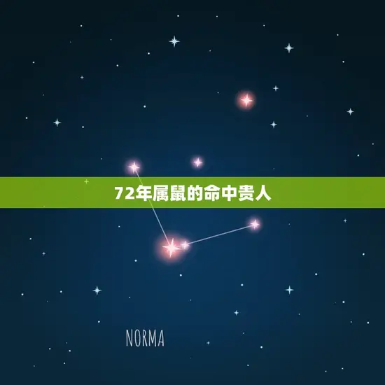 72年属鼠的命中贵人(如何找到你的贵人)