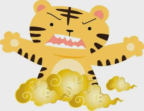 2025年2月13日属虎人财神方位动态示意图 生肖虎今日财位方位