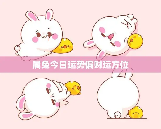 属兔今日运势偏财运方位(财运亨通财源滚滚来)