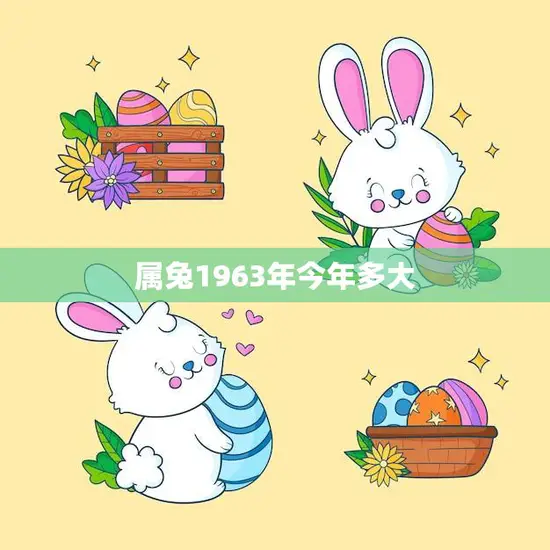 属兔1963年今年多大(兔年生肖人的年龄计算方法及注意事项)
