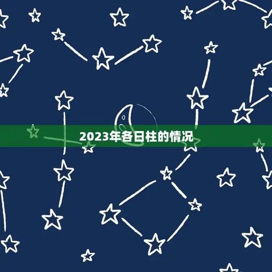 2023年各日柱情况(详解23年天干地支纪年法)