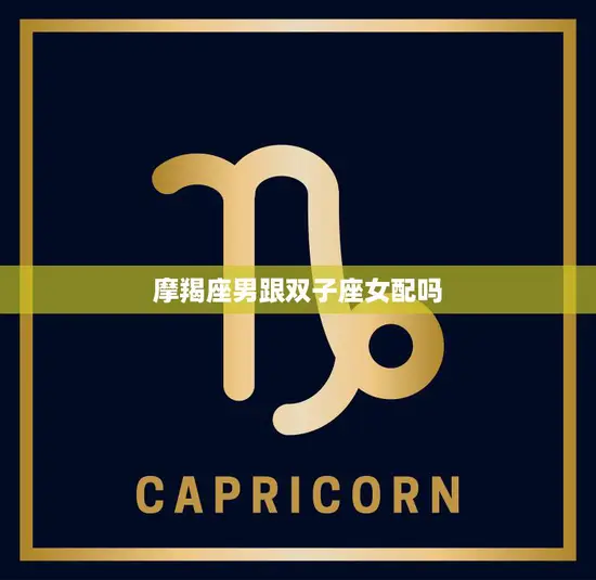 摩羯座男跟双子座女配吗(星座专家揭秘)