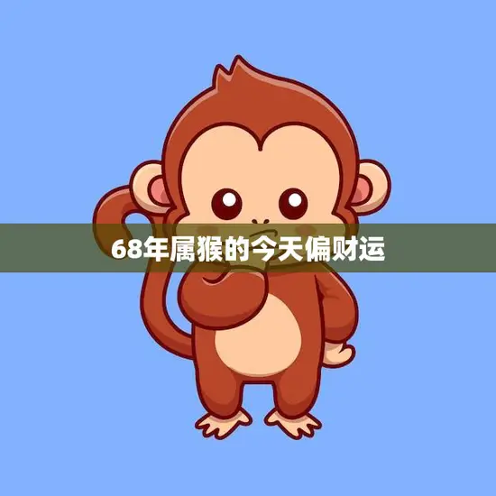 68年属猴的今天偏财运(财神眷顾财源滚滚来)