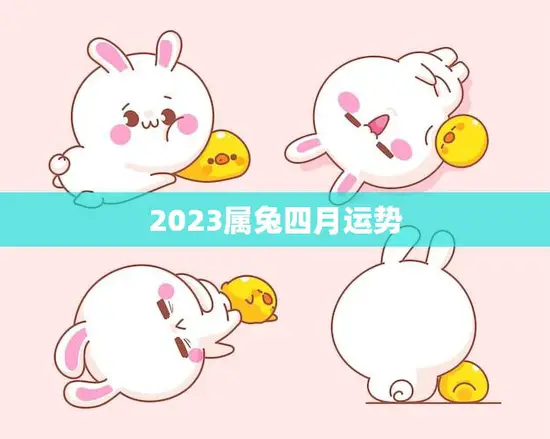 2023属兔四月运势(财运亨通事业顺利)