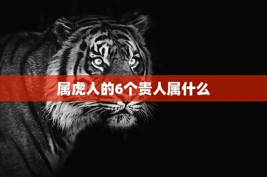 属虎人的6个贵人属什么(揭秘属虎人的贵人星座)