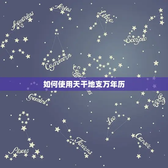 日历带天干地支万年历(如何使用)