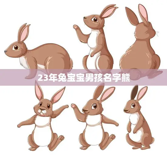 23年兔宝宝男孩名字熊(如何选择最适合的名字)