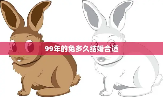 99年的兔多久结婚合适(如何选择最佳婚期)