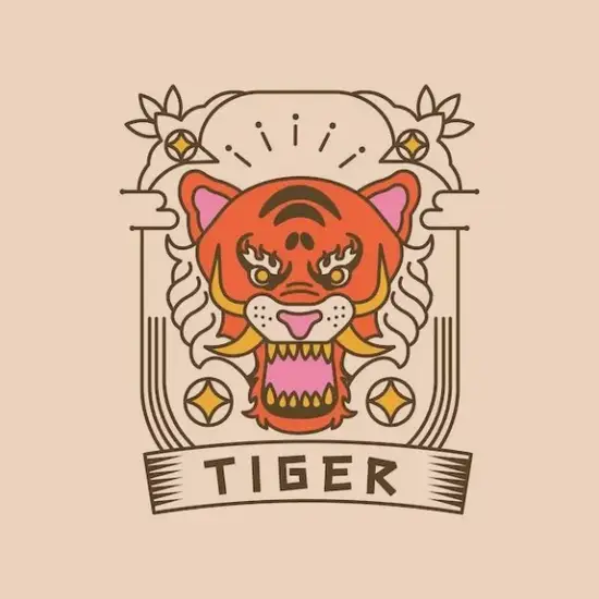 2025年属虎本命年开运图腾 生肖虎太岁化解