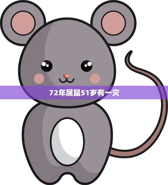 72年属鼠51岁有一灾(如何化解)
