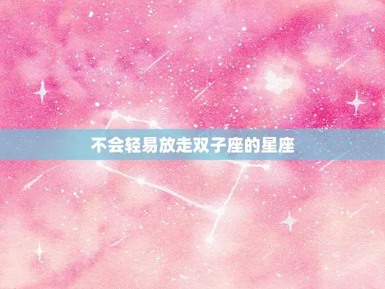 不会轻易放走双子座的星座(揭秘哪些星座能够抓住双子座的心)