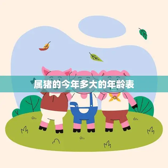 属猪的今年多大的年龄表(详解猪年出生的人今年几岁)