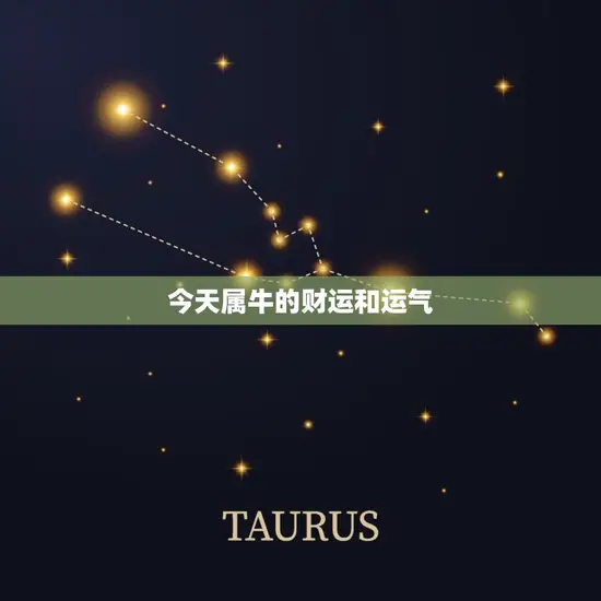 今日属牛的财运和运气(财富运势大好幸运之星照耀人生)