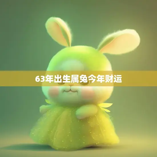 63年出生属兔今年财运(兔年财运大揭秘)