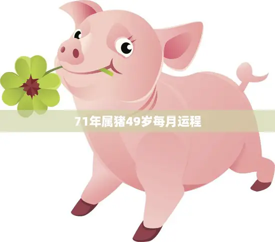 71年属猪49岁每月运程(2023年12月运势解析)