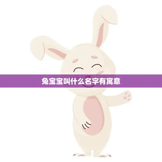兔宝宝叫什么名字有寓意(给你的宝贝起个有意义的名字)