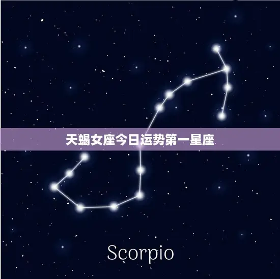 天蝎女座今日运势第一星座(好运连连财运亨通)