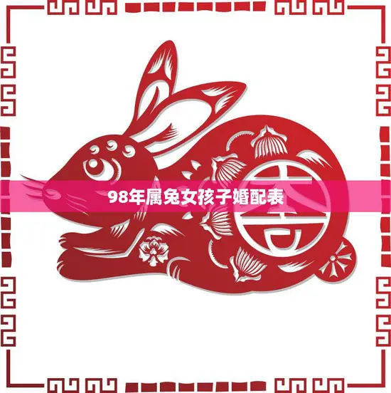 98年属兔女孩子婚配表(如何选择最佳伴侣)
