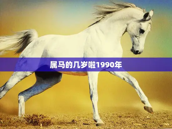属马的几岁啦1990年(马年人的年龄计算方法详解)