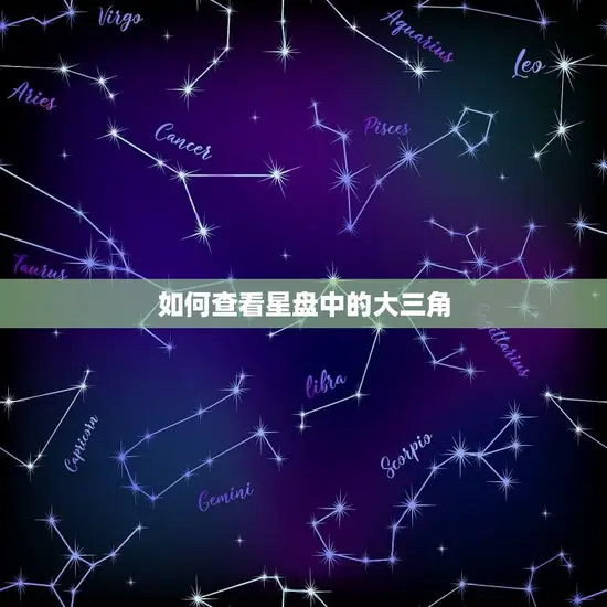 如何查看星盘中的大三角(掌握星象学基础)