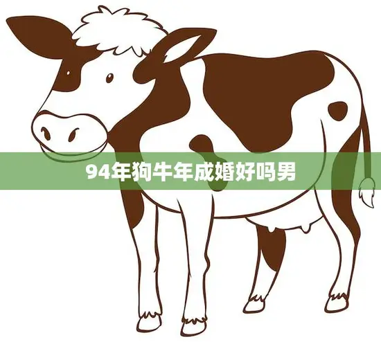 94年狗牛年成婚好吗男(婚姻前景如何)