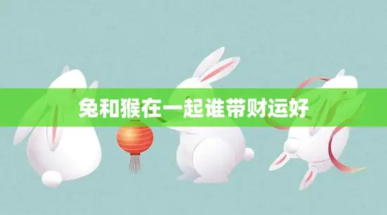兔和猴在一起谁带财运好(揭秘兔猴组合的财运奥秘)