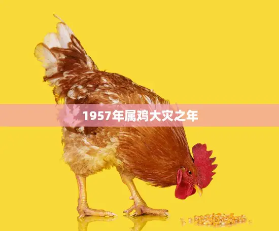 1957年属鸡大灾之年(中国历史上的重大灾难)
