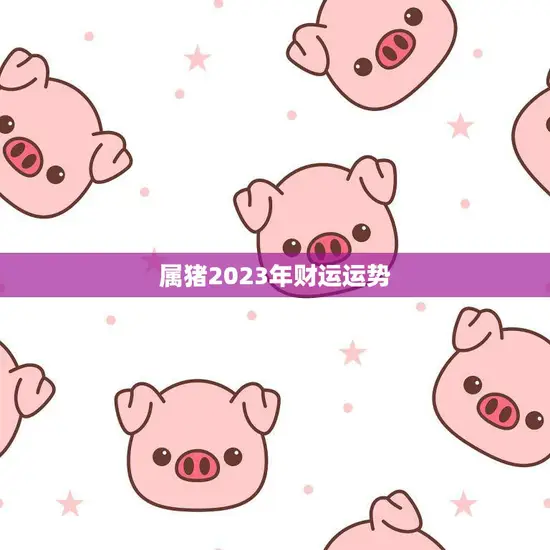 属猪2023年财运运势(猪年大丰收财源滚滚来)