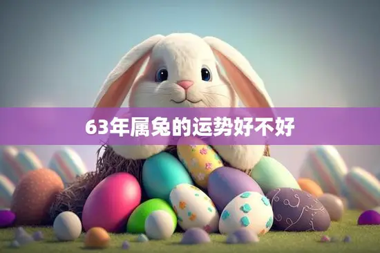 63年属兔的运势好不好(2023年运势大揭秘)